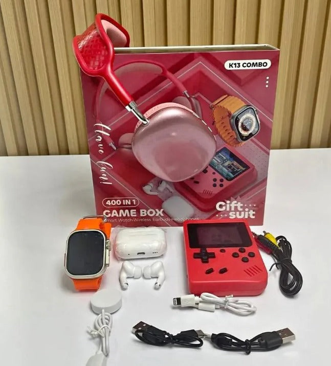 COMBO RELOJ+AUDIFONOS+BALACA+GAME BOYK13