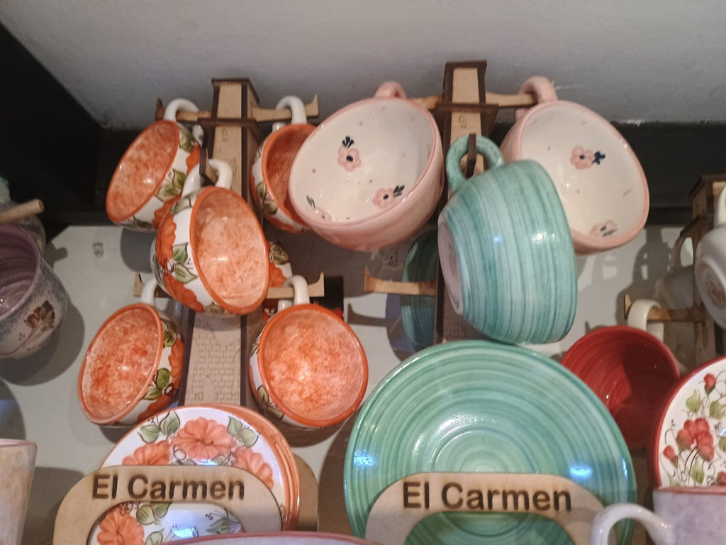 Ceramicas colombianas artesanales Carmen de viboral pintadas a mano