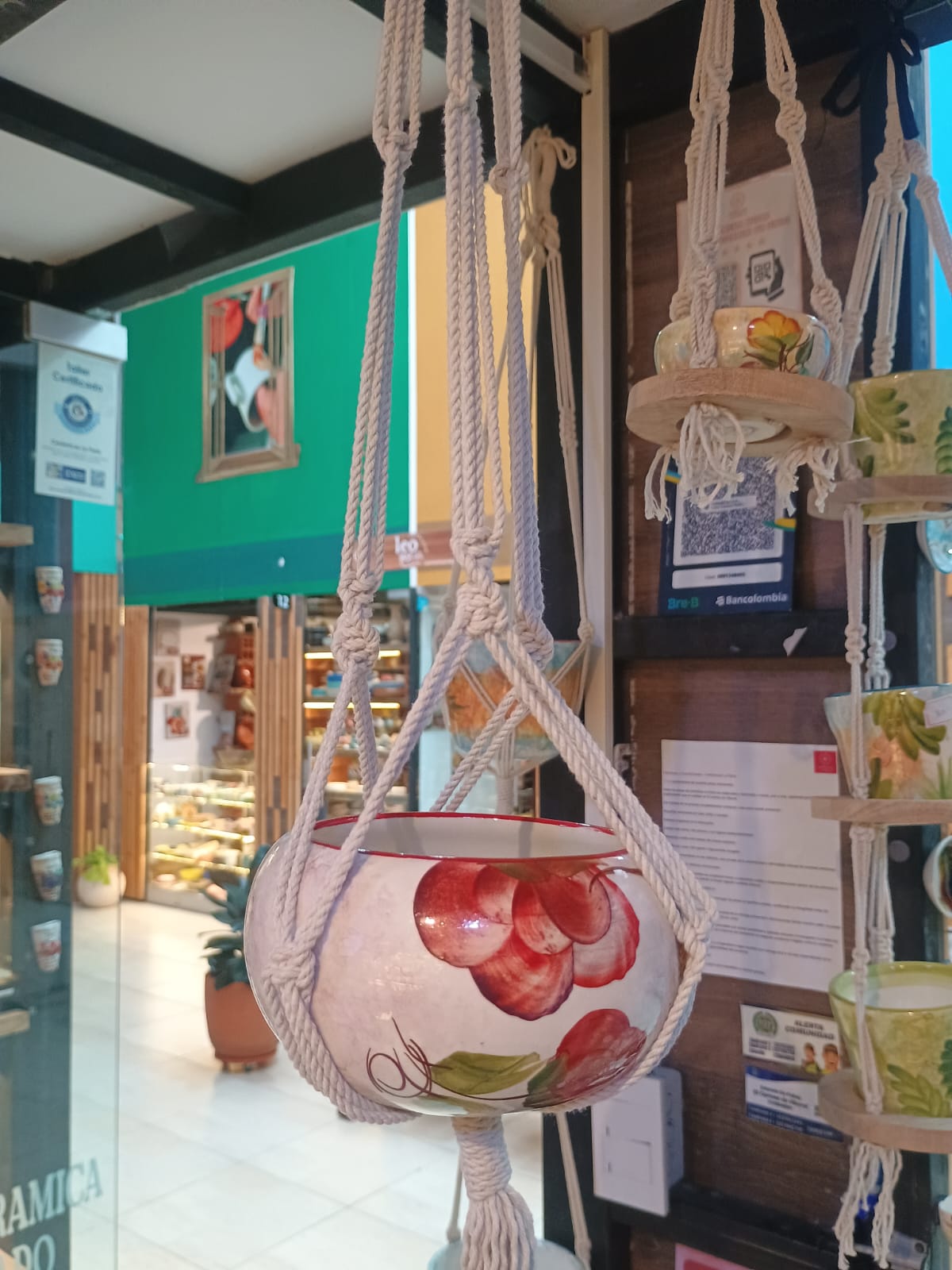 Ceramicas colombianas artesanales Carmen de viboral pintadas a mano