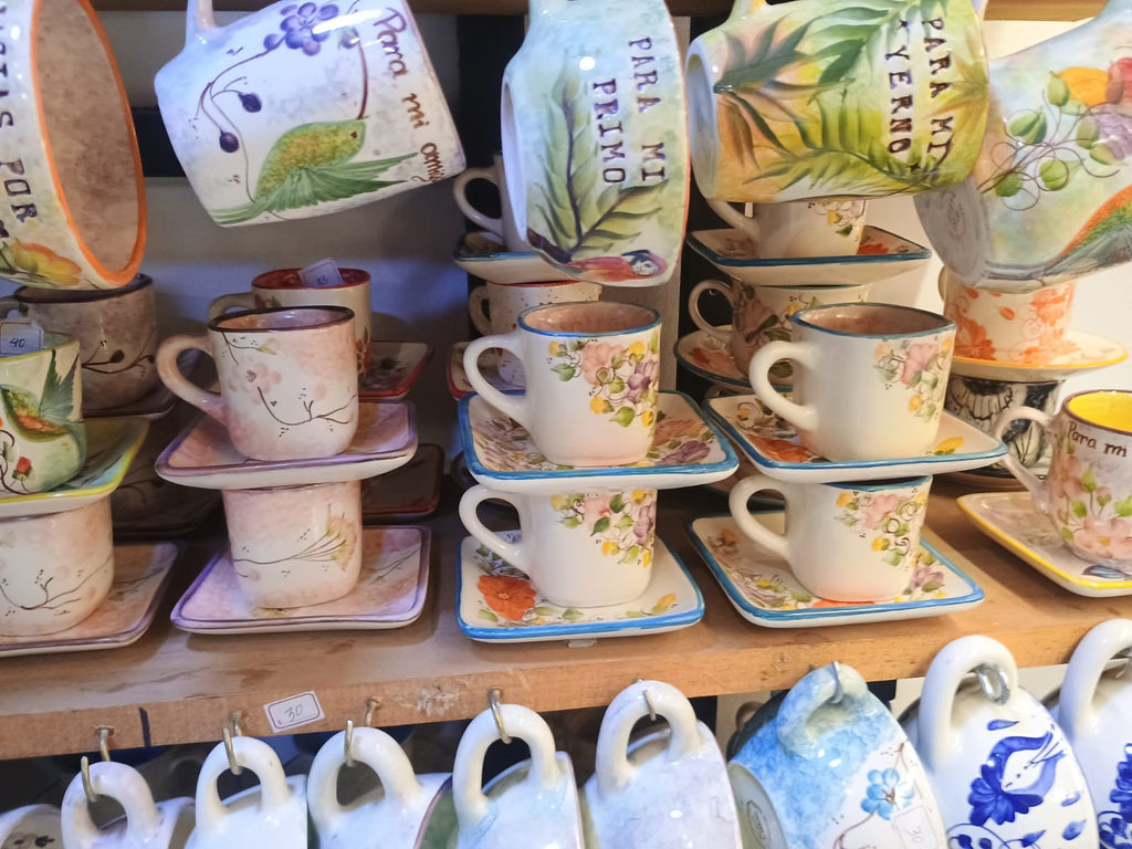 Ceramicas colombianas artesanales Carmen de viboral pintadas a mano