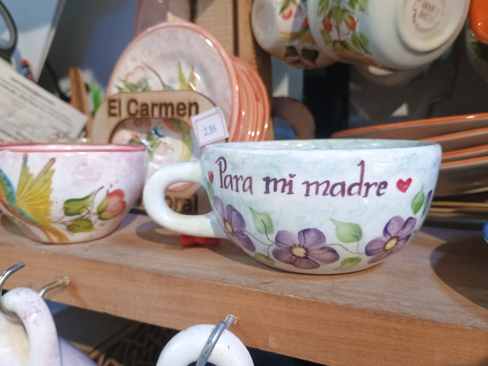 Ceramicas colombianas artesanales Carmen de viboral pintadas a mano