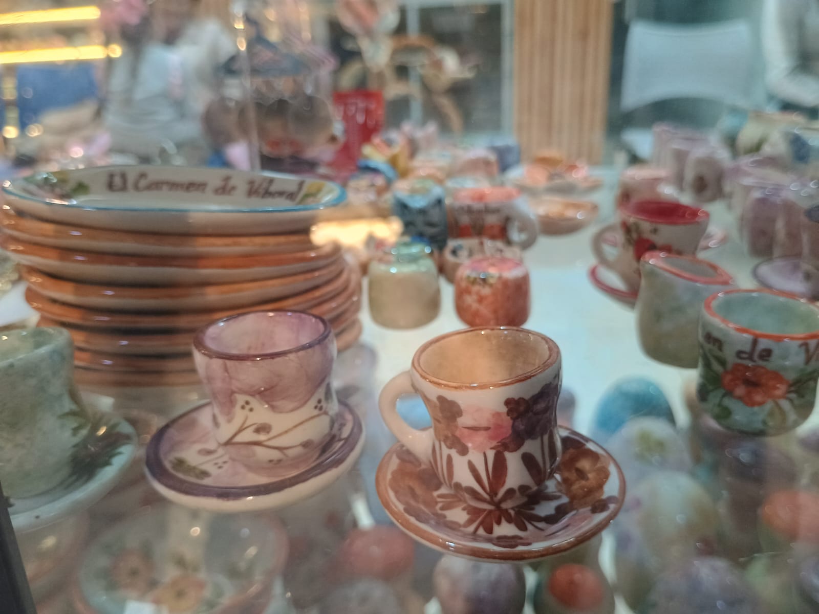Ceramicas colombianas artesanales Carmen de viboral pintadas a mano
