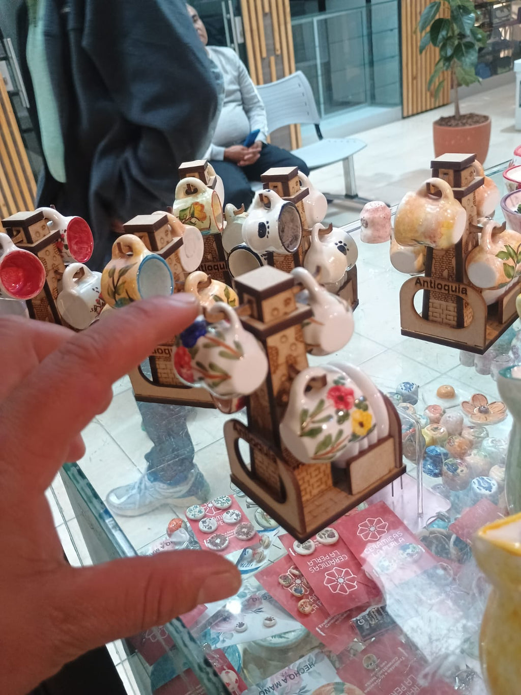 Ceramicas colombianas artesanales Carmen de viboral pintadas a mano
